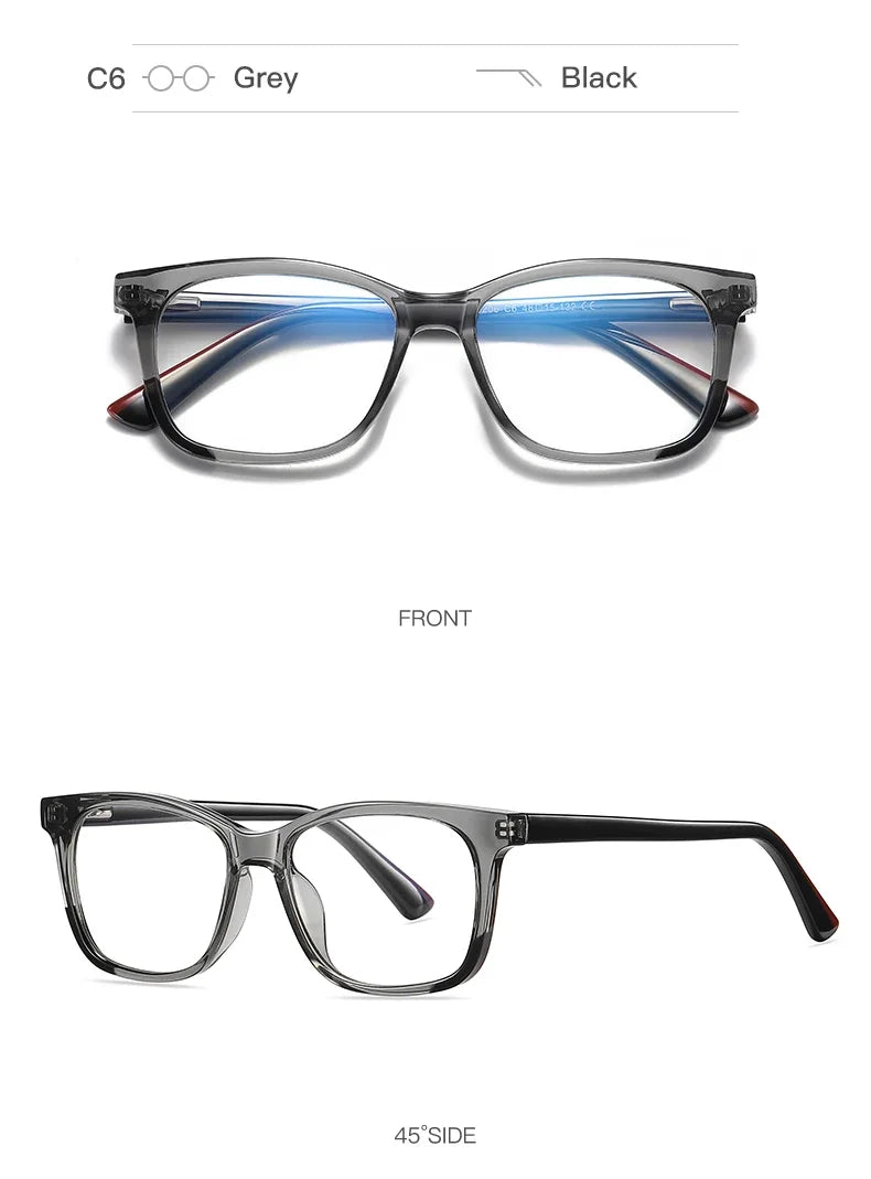 CLLOIO Ultralight Kids Myopia Learn Eyewear Fashion Blue Light Blocking Glasses Teenagers Children Optical Frame