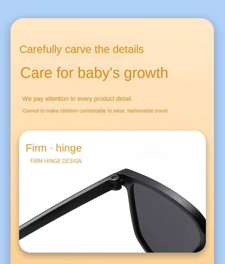 Children Sunglasses 2024 Fashion Square Kids Sunglasses Boy Girl Square Goggles Baby Travel Glasses 7 Colors Optional UV400