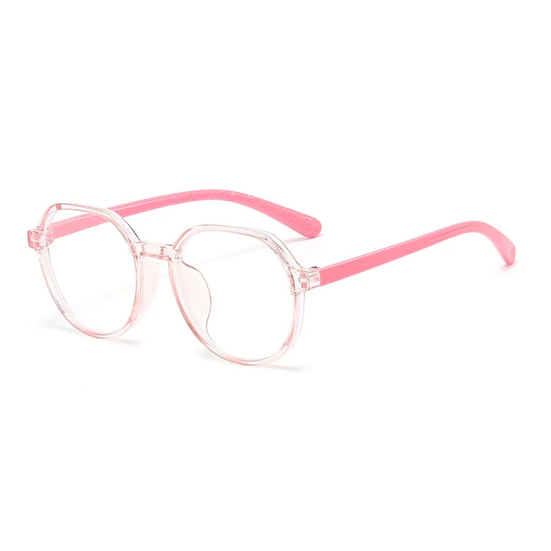 Blue Light Blocking Glasses for Kids Computer Glasses Silicone Frame Clear Lens Girl Boy Video Gaming Children Safety Eyewear