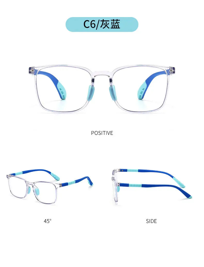 Anti Blue Rays Adolescent Prescription Glasses For The Nearsighted TR90 Safety Boy Girl Short-sight Eyewear 0 -0.5 -0.75 To -6.0