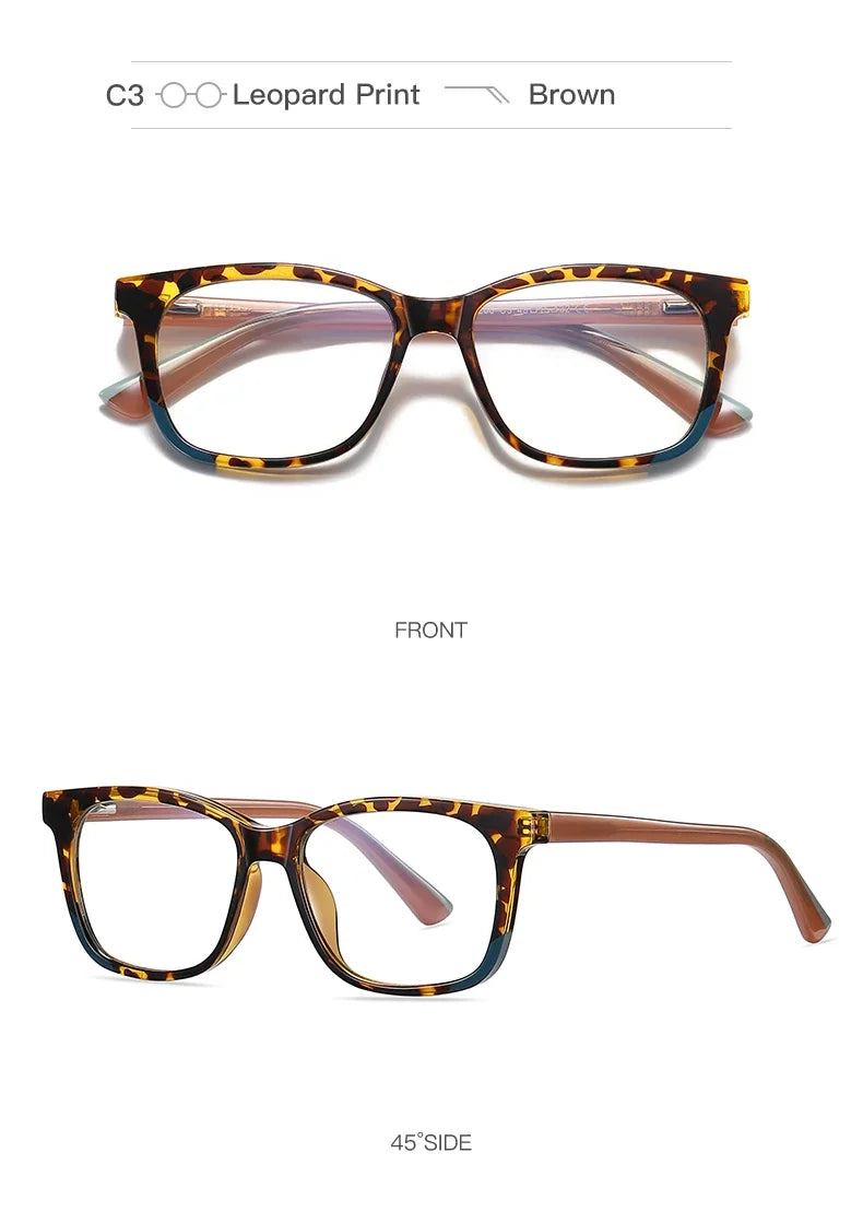 CLLOIO Ultralight Kids Myopia Learn Eyewear Fashion Blue Light Blocking Glasses Teenagers Children Optical Frame