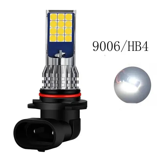 2 H8 H9 LED H11 9005 HB3 9006 HB4 car CSP LED fog light bulbs 3000K6000K yellow white car fog lights daytime running lights