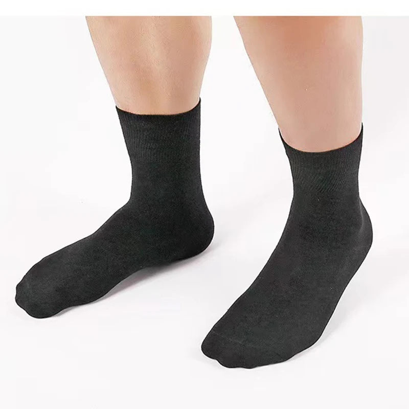 10PCS=5Pairs Loose Mouth Socks Diabetic Prevent Varicose Veins Cotton Comfortable Older Hypertensive Patients Fat Man Socks Gift