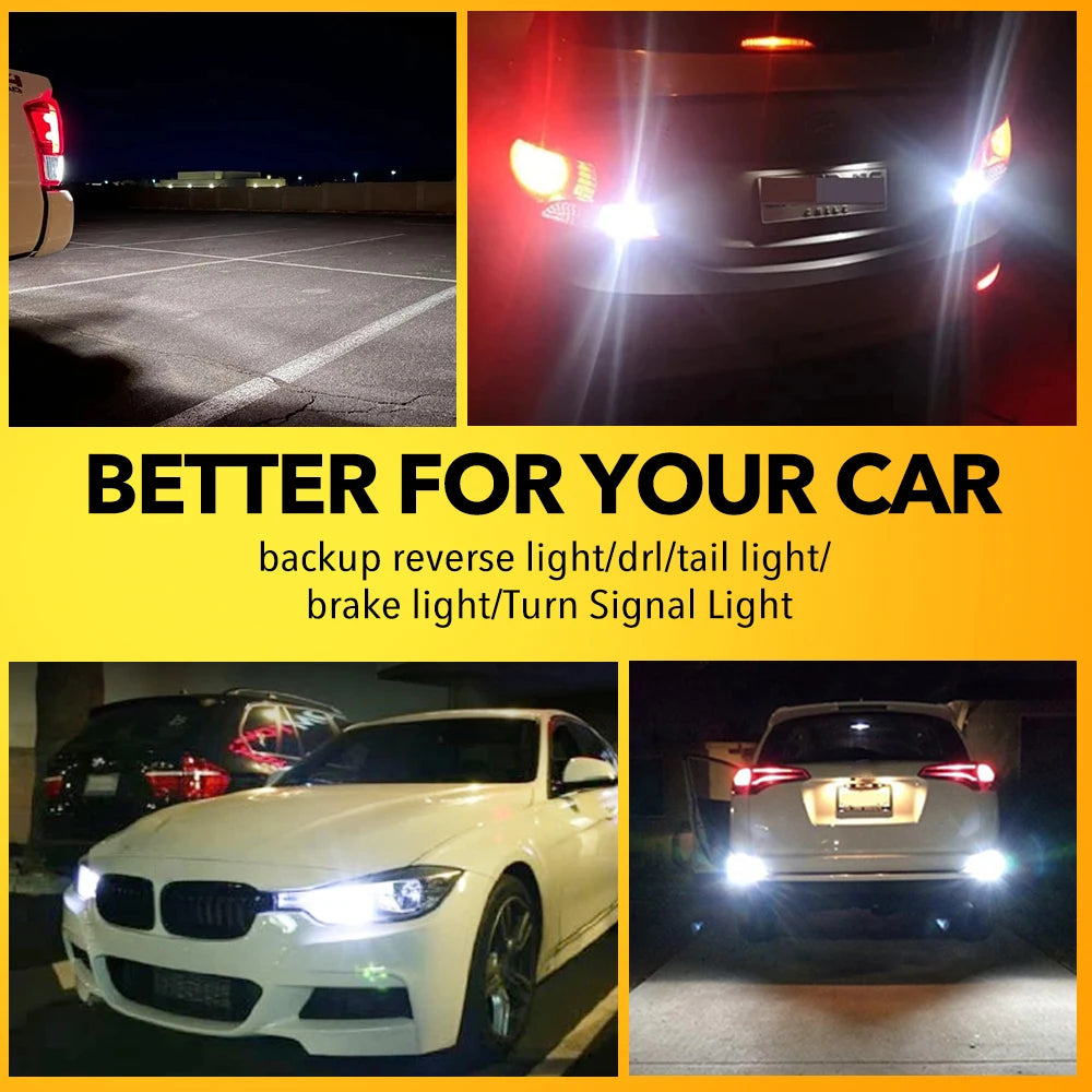 2Pcs T20 LED Canbus 7443 W21/5W LED Bulb for Opel Zafira Astra J Insignia Vivaro 2019 W21W LED Position Light DRL Driving Lamp