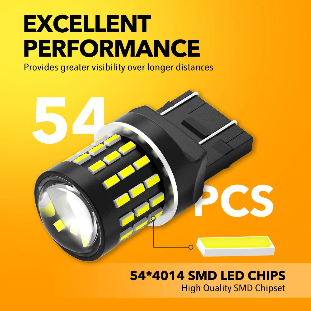 2Pcs T20 LED Canbus 7443 W21/5W LED Bulb for Opel Zafira Astra J Insignia Vivaro 2019 W21W LED Position Light DRL Driving Lamp