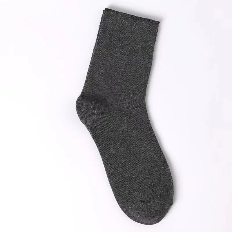 10PCS=5Pairs Loose Mouth Socks Diabetic Prevent Varicose Veins Cotton Comfortable Older Hypertensive Patients Fat Man Socks Gift